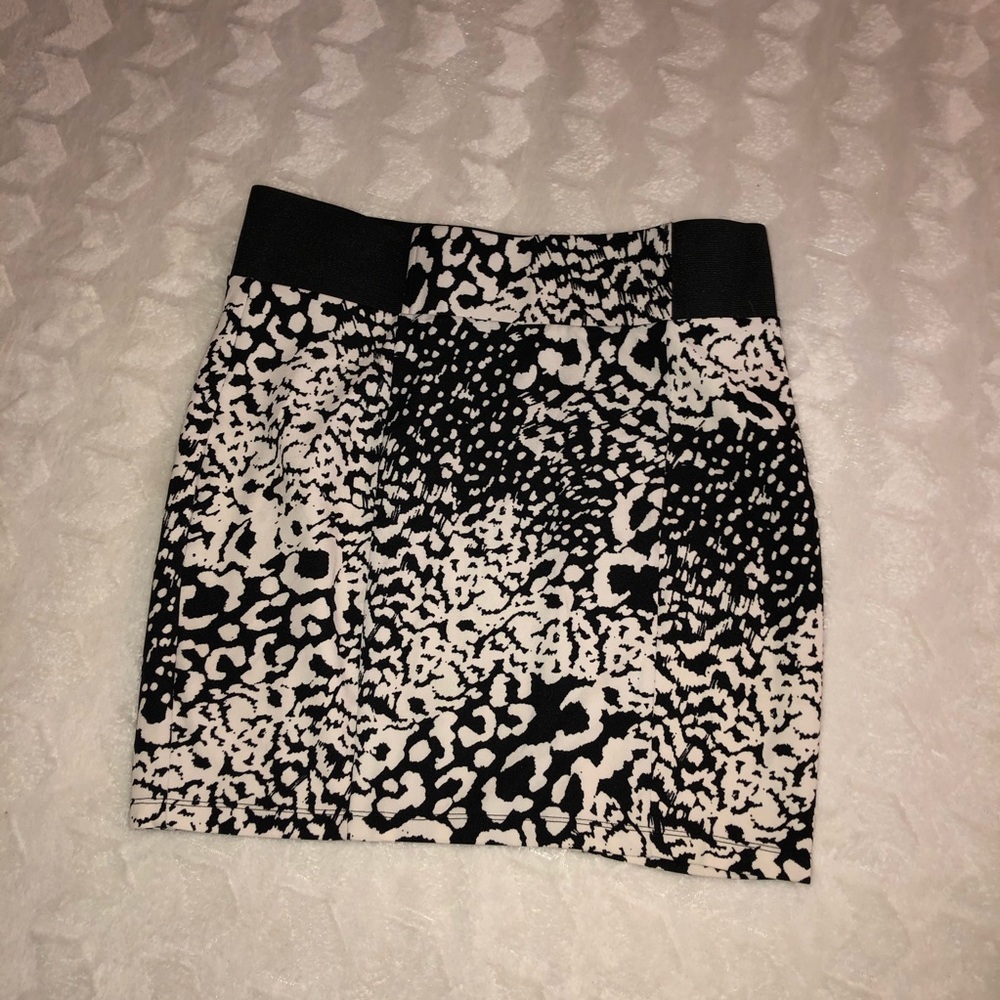 Snow Leopard Mini Skirt